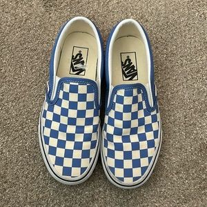 Women’s vans classic checkerboard slip on vans size 7